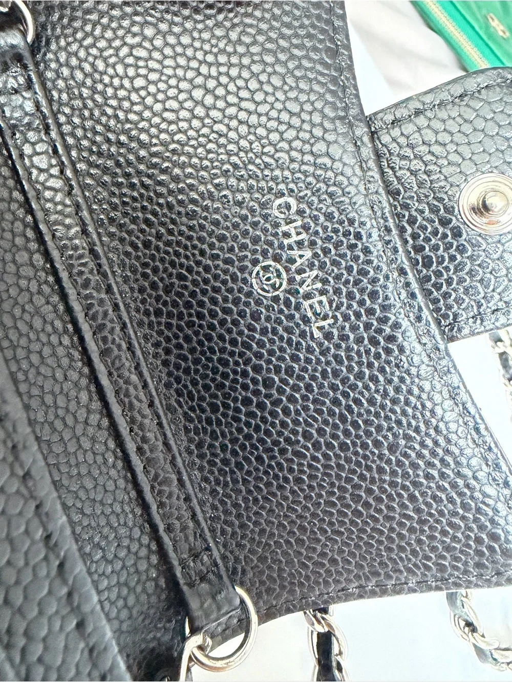 CHANEL Classic Flap Card Holder on Chain - Picture 3 of 8